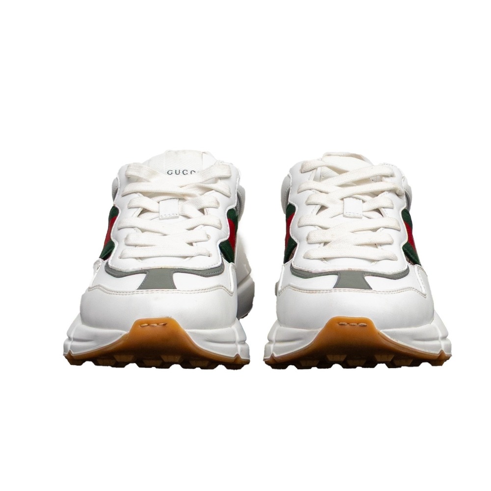 Authentic Gucci Rhyton Off The Grid Sneakers White Green Red Size EU 35 US 5 - Picture 4 of 14